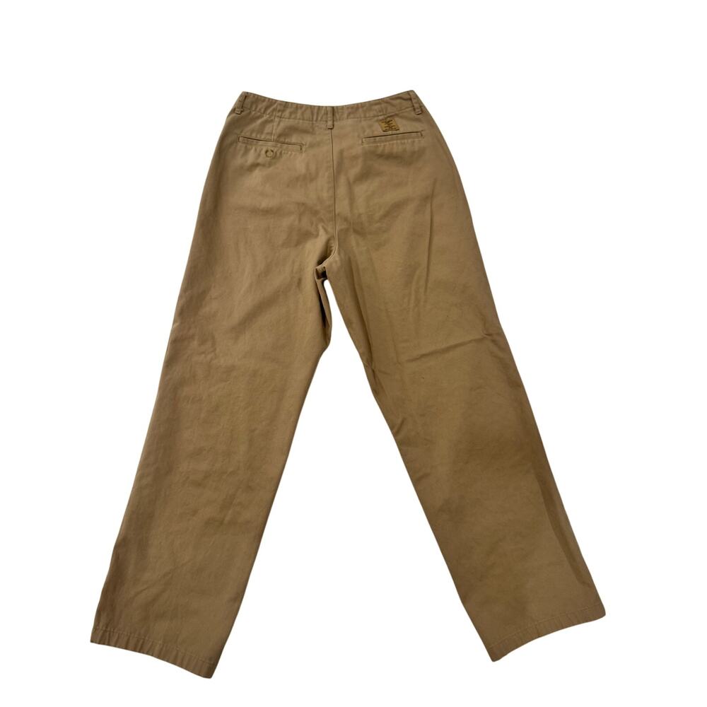 Ralph Lauren Sport Khaki Cotton Chino Straight Leg Pants Women’s 10 Tan Preppy - Picture 2 of 14